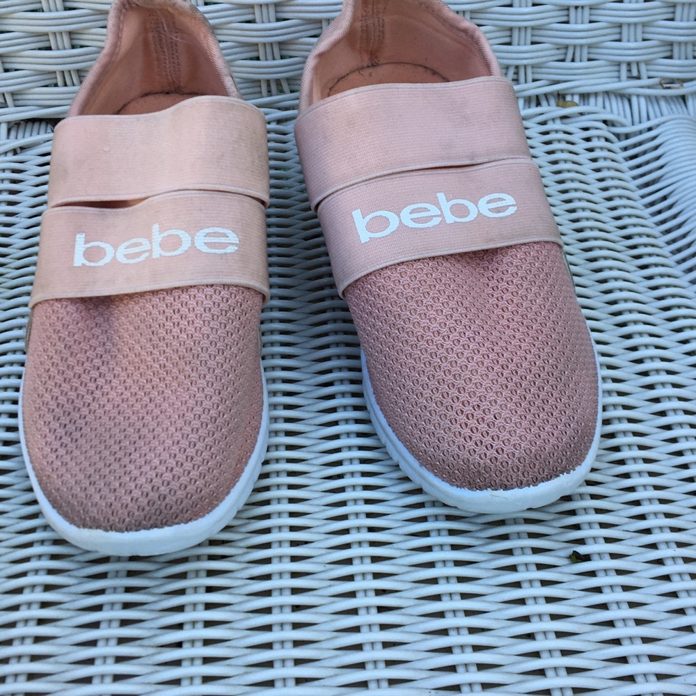 Bebe Pink Slip On Sneakers Shoes size 1